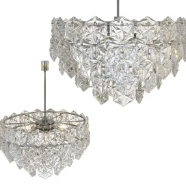 Kinkeldey hexagonal crystal chandelier